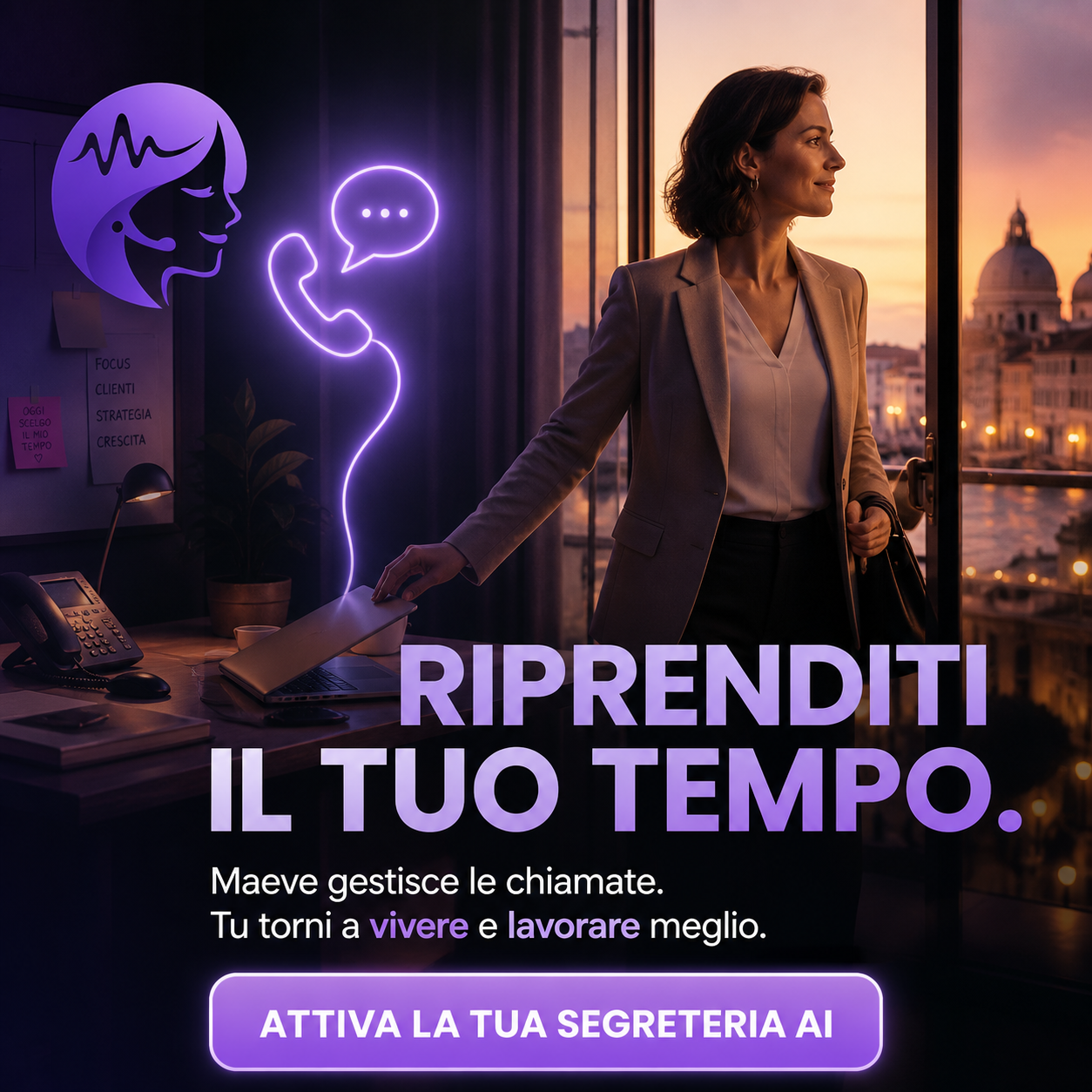 Riprenditi il tuo tempo: Maeve gestisce le chiamate mentre tu torni a vivere e lavorare meglio